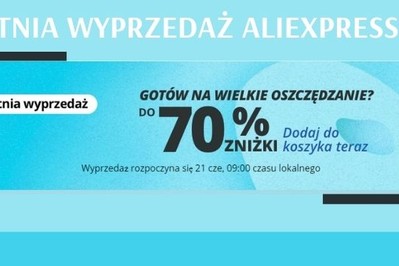 Letnia wyprzedaż AliExpress 2021 – WYJĄTKOWE PROMOCJE! Sprawdź kody rabatowe! 