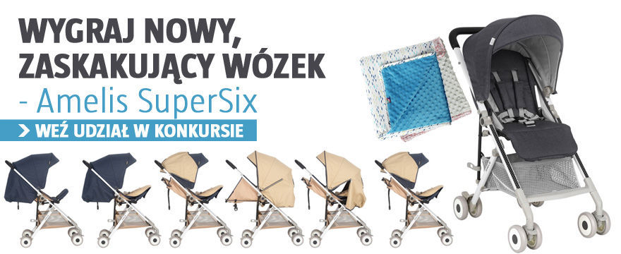 Konkurs: Wygraj nowoczesny wózek Amelis SuperSix dla swojego maluszka!